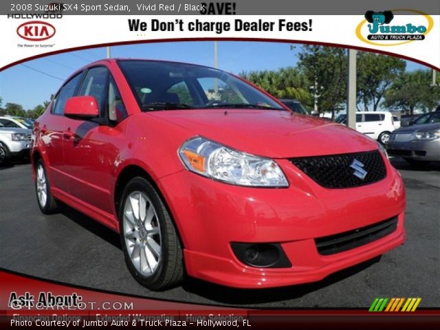 2008 Suzuki SX4 Sport Sedan in Vivid Red