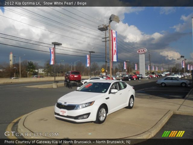 2012 Kia Optima LX in Snow White Pearl