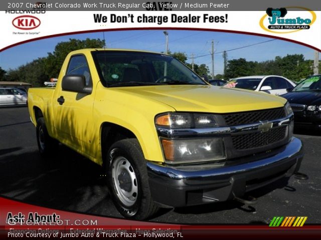 2007 Chevrolet Colorado Work Truck Regular Cab in Yellow