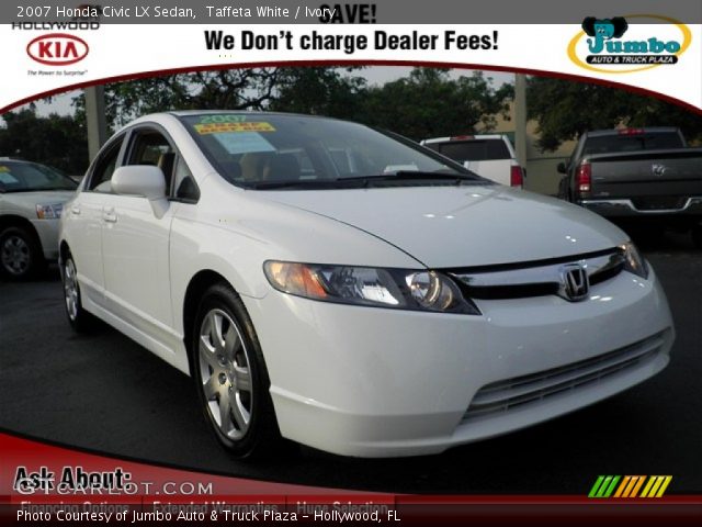 2007 Honda Civic LX Sedan in Taffeta White