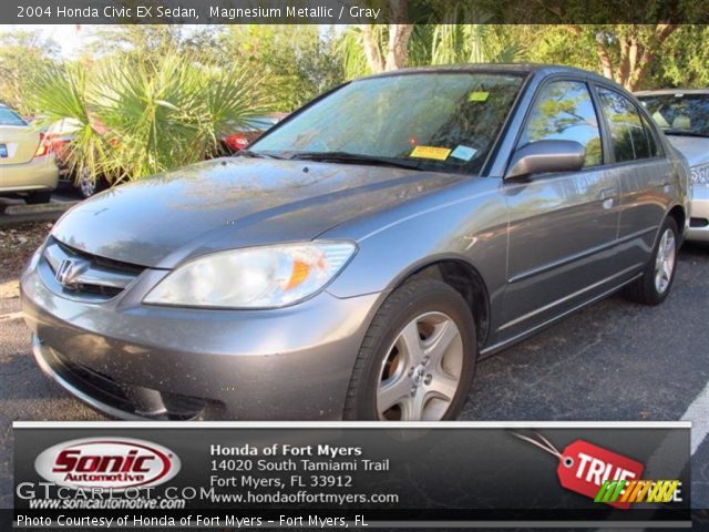2004 Honda Civic EX Sedan in Magnesium Metallic