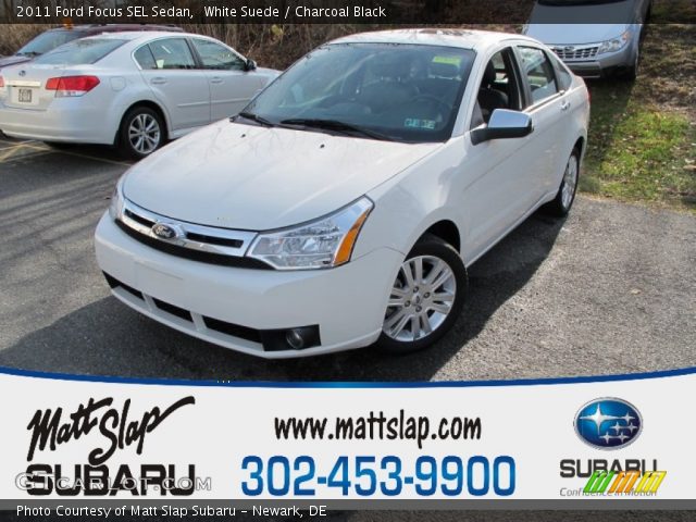 2011 Ford Focus SEL Sedan in White Suede