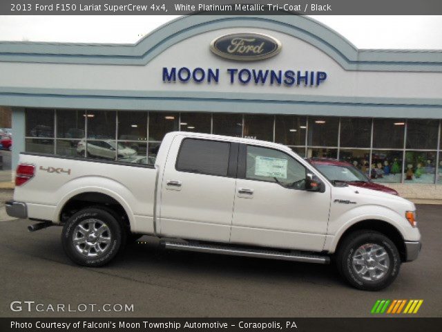 2013 Ford F150 Lariat SuperCrew 4x4 in White Platinum Metallic Tri-Coat