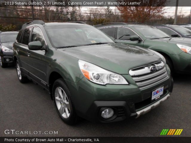 2013 Subaru Outback 2.5i Limited in Cypress Green Pearl