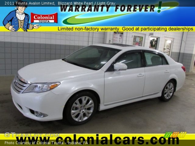 2011 Toyota Avalon Limited in Blizzard White Pearl
