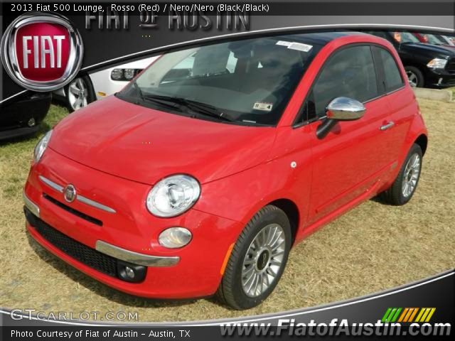 2013 Fiat 500 Lounge in Rosso (Red)