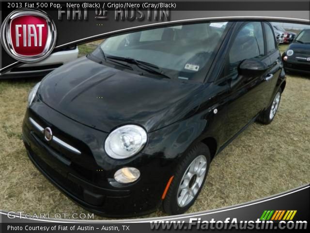 2013 Fiat 500 Pop in Nero (Black)