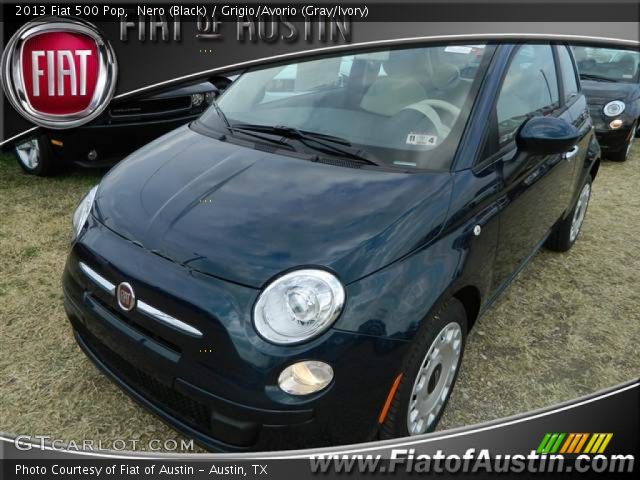 2013 Fiat 500 Pop in Nero (Black)