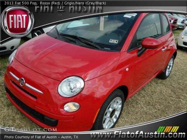 2013 Fiat 500 Pop in Rosso (Red)