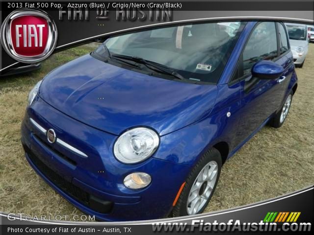 2013 Fiat 500 Pop in Azzuro (Blue)