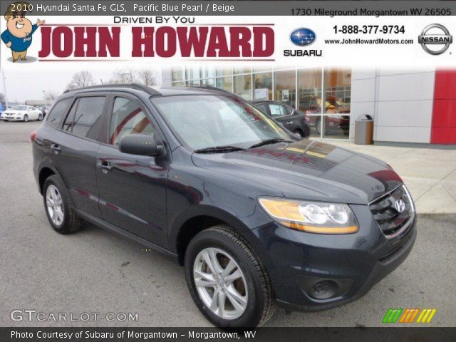 2010 Hyundai Santa Fe GLS in Pacific Blue Pearl