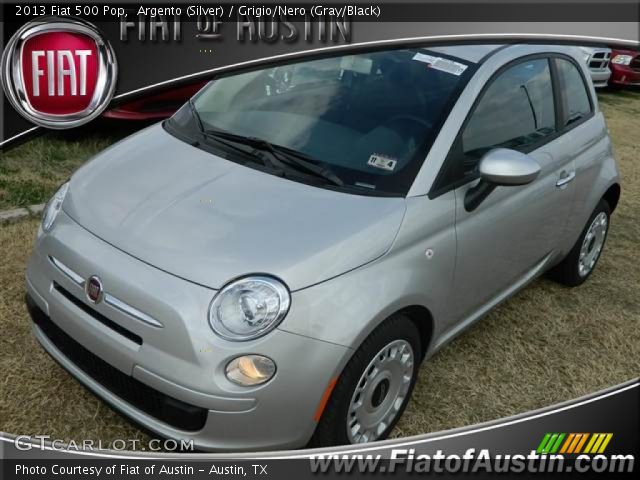 2013 Fiat 500 Pop in Argento (Silver)