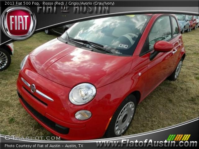 2013 Fiat 500 Pop in Rosso (Red)