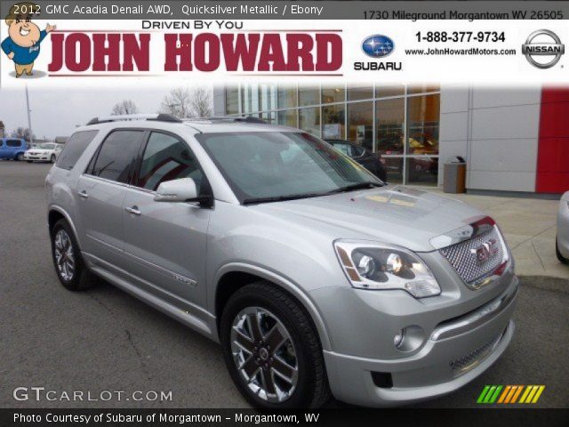 2012 GMC Acadia Denali AWD in Quicksilver Metallic