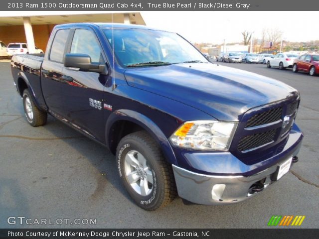 2013 Ram 1500 Outdoorsman Quad Cab 4x4 in True Blue Pearl