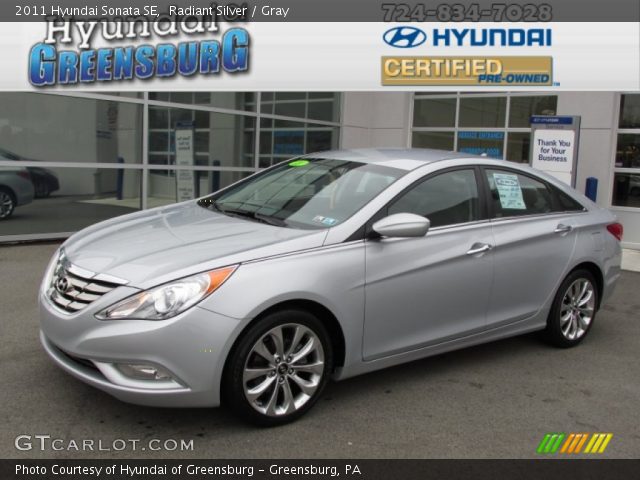 2011 Hyundai Sonata SE in Radiant Silver