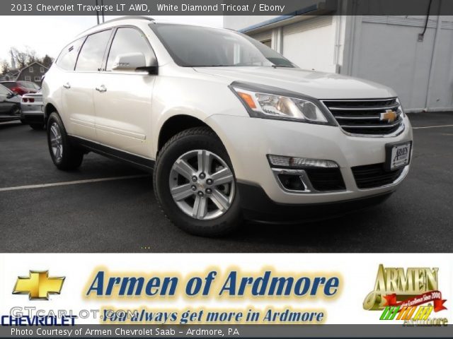 2013 Chevrolet Traverse LT AWD in White Diamond Tricoat