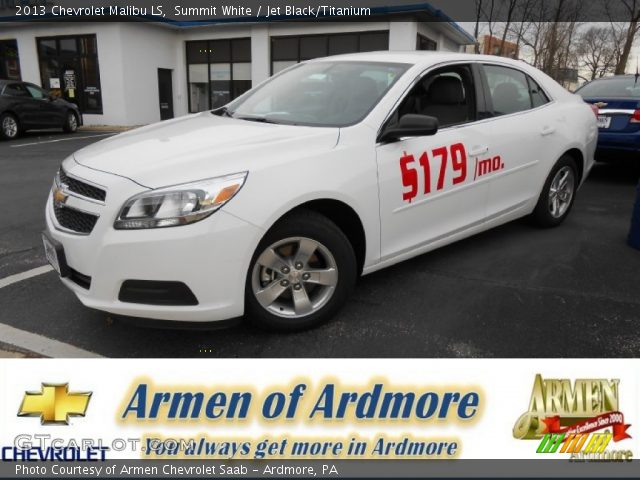 2013 Chevrolet Malibu LS in Summit White