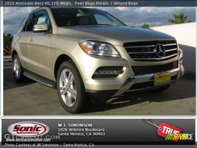 2013 Mercedes-Benz ML 350 4Matic in Pearl Beige Metallic