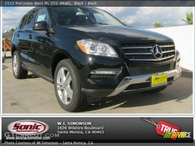 2013 Mercedes-Benz ML 350 4Matic in Black