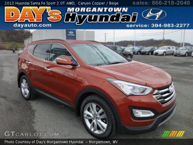 2013 Hyundai Santa Fe Sport 2.0T AWD in Canyon Copper