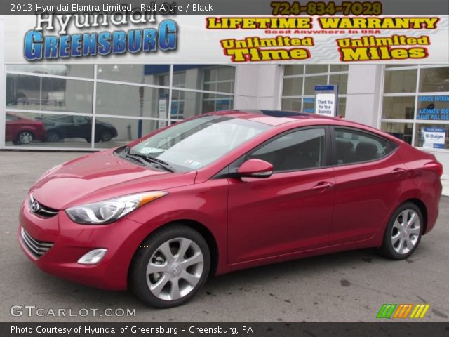 2013 Hyundai Elantra Limited in Red Allure