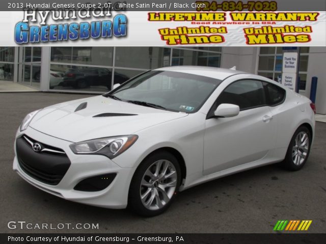 2013 Hyundai Genesis Coupe 2.0T in White Satin Pearl