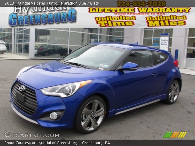 2013 Hyundai Veloster Turbo in Marathon Blue