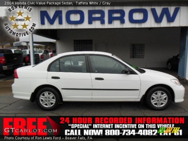 2004 Honda Civic Value Package Sedan in Taffeta White