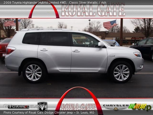 2009 Toyota Highlander Hybrid Limited 4WD in Classic Silver Metallic