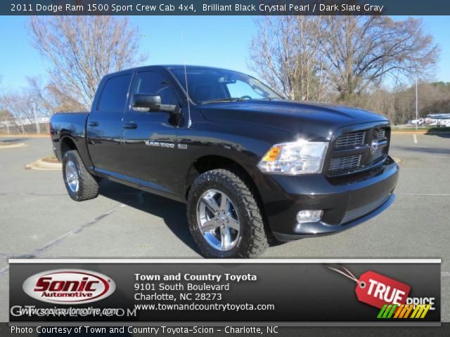 2011 Dodge Ram 1500 Sport Crew Cab 4x4 in Brilliant Black Crystal Pearl