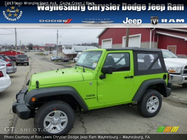 2013 Jeep Wrangler Sport 4x4 in Gecko Green