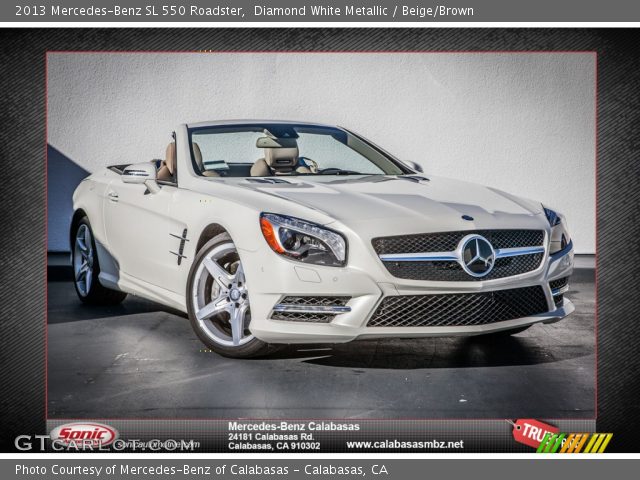 2013 Mercedes-Benz SL 550 Roadster in Diamond White Metallic