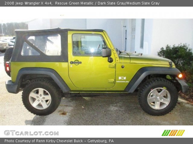 2008 Jeep Wrangler X 4x4 in Rescue Green Metallic