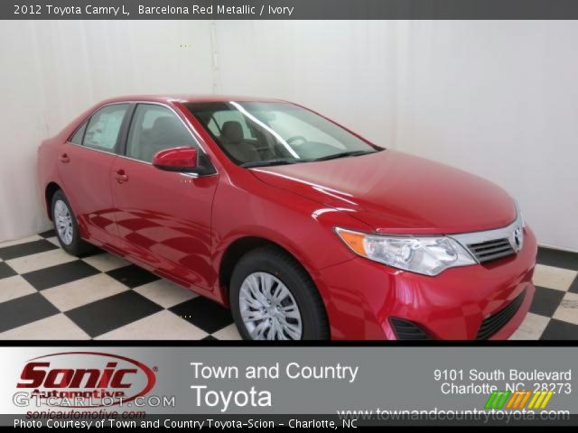 2012 Toyota Camry L in Barcelona Red Metallic