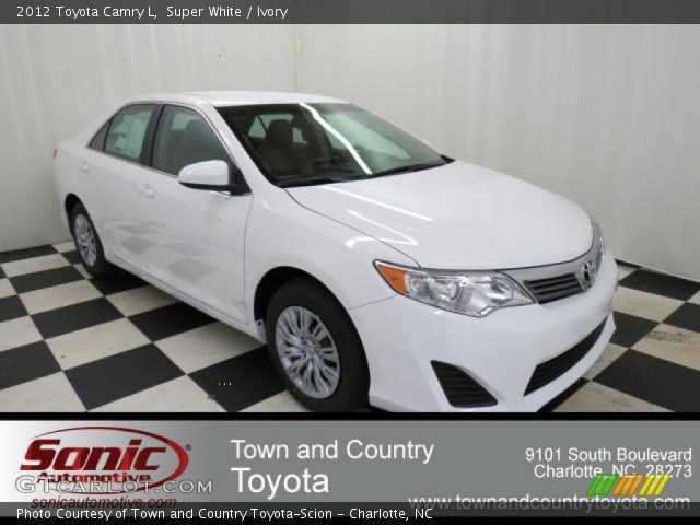 2012 Toyota Camry L in Super White
