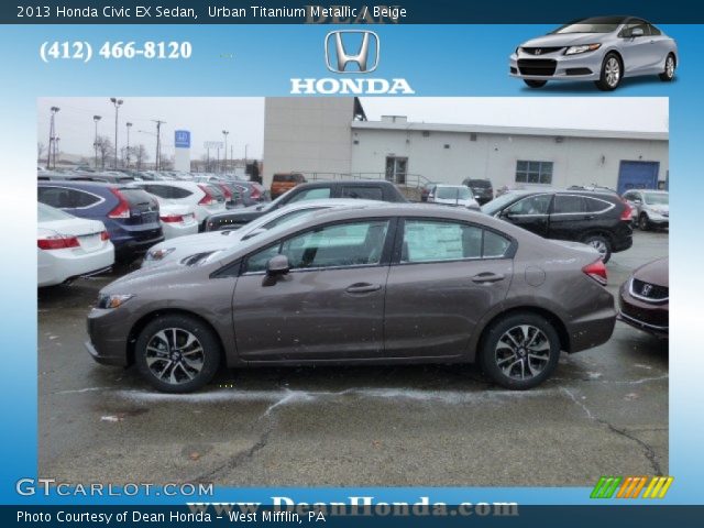 2013 Honda Civic EX Sedan in Urban Titanium Metallic