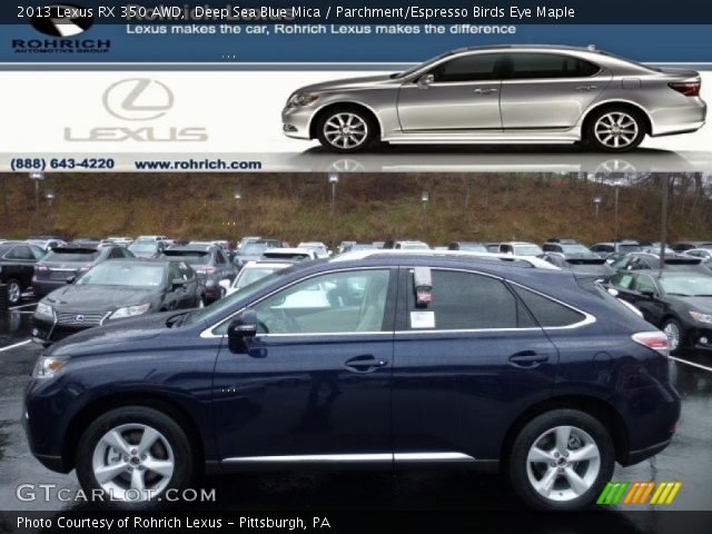 2013 Lexus RX 350 AWD in Deep Sea Blue Mica