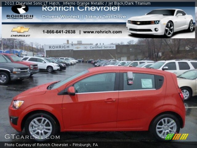 2013 Chevrolet Sonic LT Hatch in Inferno Orange Metallic