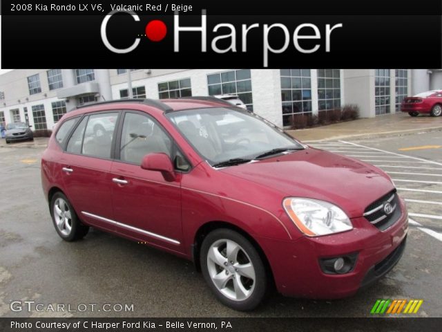 2008 Kia Rondo LX V6 in Volcanic Red