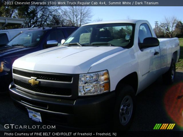 2013 Chevrolet Silverado 1500 Work Truck Regular Cab 4x4 in Summit White