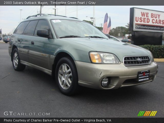 2003 Subaru Outback Wagon in Timberline Green Pearl