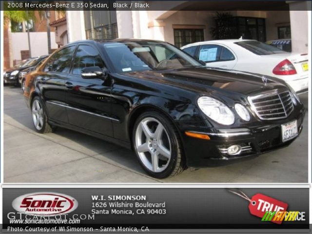 2008 Mercedes-Benz E 350 Sedan in Black
