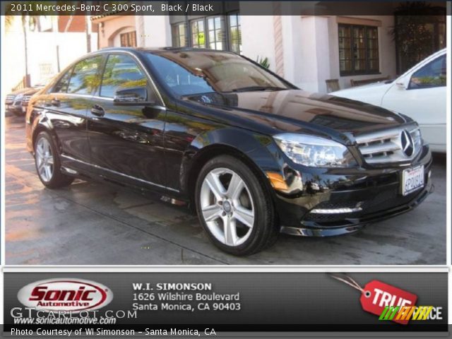 2011 Mercedes-Benz C 300 Sport in Black