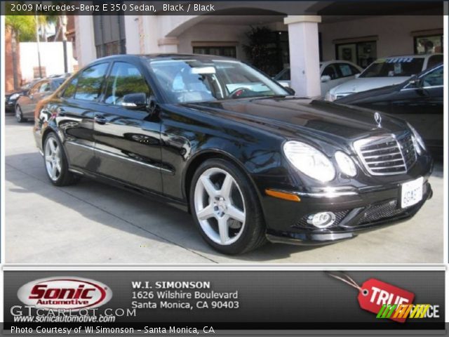 2009 Mercedes-Benz E 350 Sedan in Black