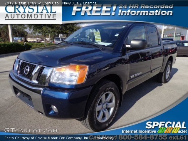 2012 Nissan Titan SV Crew Cab in Navy Blue