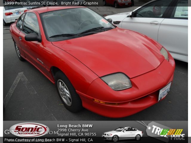 1999 Pontiac Sunfire SE Coupe in Bright Red
