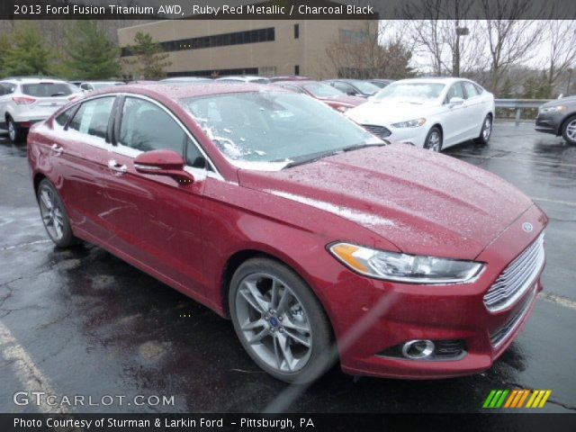 2013 Ford Fusion Titanium AWD in Ruby Red Metallic