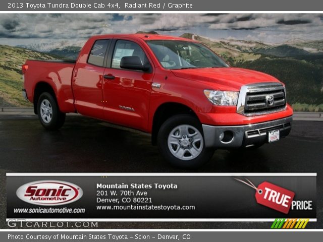 2013 Toyota Tundra Double Cab 4x4 in Radiant Red