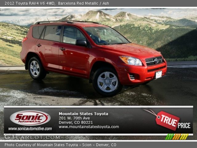 2012 Toyota RAV4 V6 4WD in Barcelona Red Metallic